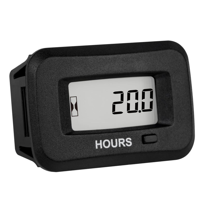 Runleader Digital LCD Hour Meter,AC/DC 5V to 277V for Lawn Mower Generator Motorcycle Golf Cart Forklift Scrubber Machine etc. - Image 1